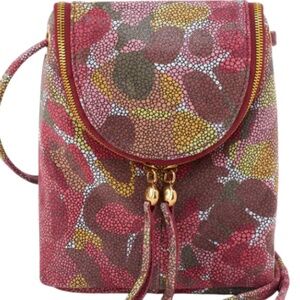HOBO Fern Abstract Foliage Leather Crossbody